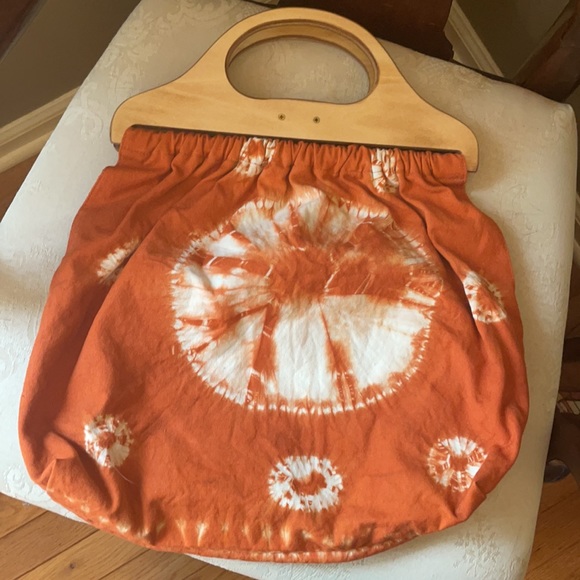 Unique Handcrafted tie dye cotton wooden handle - Picture 3 of 10